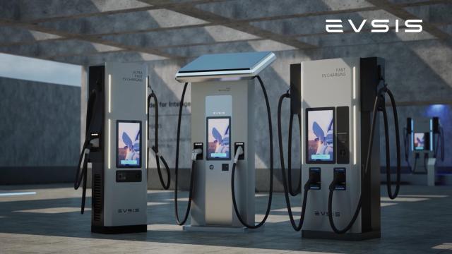 EVSIS 전기차 충전기 사진롯데정보통신