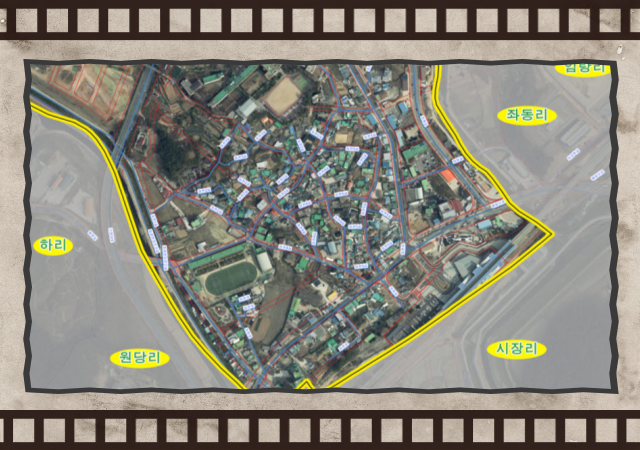 기장군이 제작중인 마을지적도 예시 사진기장군