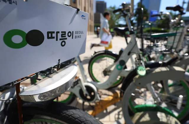 韩国共享单车“叮铃铃”外国人使用率飙升 将提供中英日机器人咨询服务