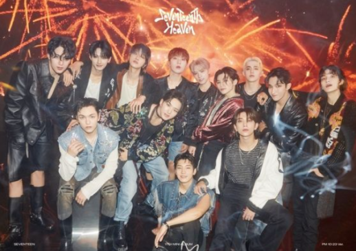 Boy band Seventeen tops K-pop albums chart with Seventeenth Heaven