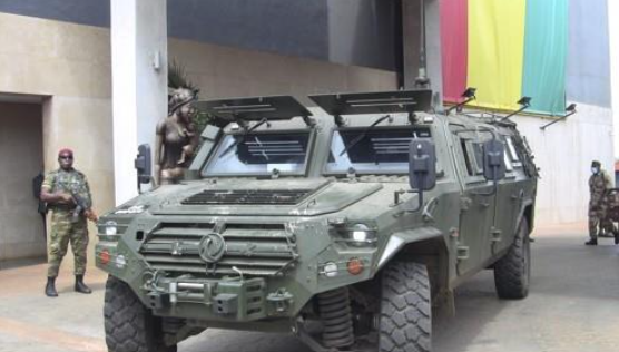 기니 특수부대 군용 차량 사진연합뉴스