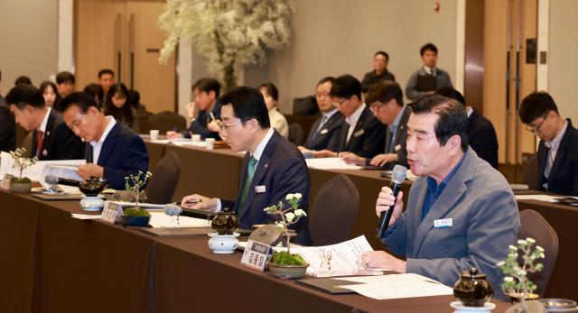 김동일 보령시장 시장군수협의회에서 발언하고있다사진보령시