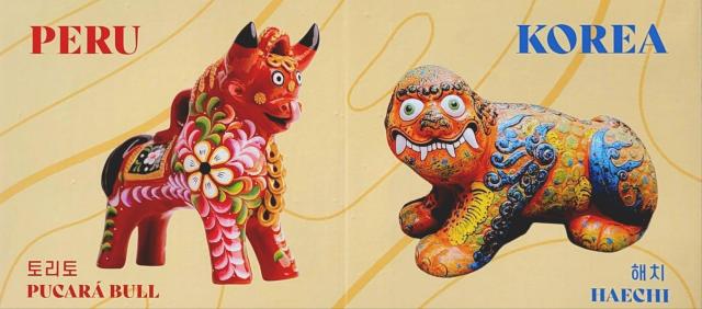 Perus symbolic artwork Pucará Bull to be showcased with Korean legendary creature in Seoul