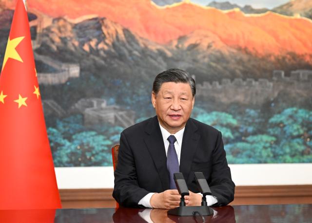 231108 -- BEIJING Nov 8 2023 Xinhua -- Chinese President Xi Jinping addresses the 2023 World Internet Conference Wuzhen Summit via video on Nov 8 2023 XinhuaLi Xueren2023-11-08 121250
저작권자 ⓒ 1980-2023 ㈜연합뉴스 무단 전재 재배포 금지Xinhua News AgencyAll Rights Reserved