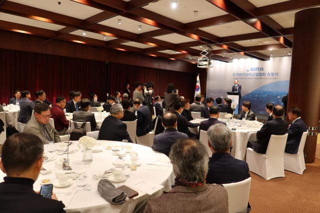 한국항만장비산업협회KOPEIA 출범식이 15일 오전 서울 용산구 한남동 그랜드 하얏트에서 열렸다 사진오두환 기자