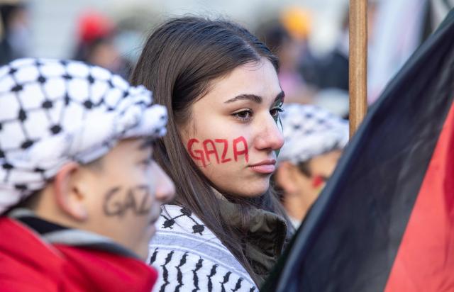 캐나다에서 열린 이스라엘-팔레스타인 전쟁 휴전 시위사진AFP연합뉴스