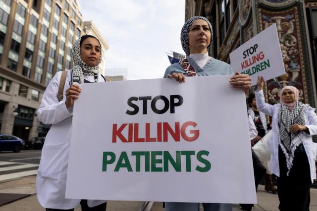 미국 워싱턴 DC에서 이스라엘-팔레스타인 전쟁 휴전을 촉구하는 시위자들사진EPA연합뉴스