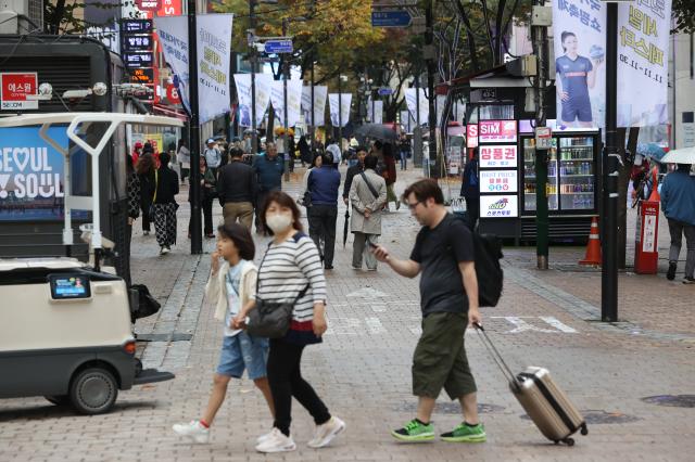 서울 명동거리 사진연합뉴스