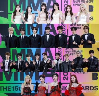 [슬라이드 포토] 멜론뮤직어워드(MMA2023) 레드카펫 빛낸 스타들