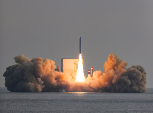 S. Korea succeeds in launch of solid propellant satellite carrier rocket