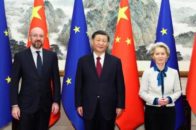 시진핑 모든 간섭 배제해야 vs EU 무역 불균형 해소해야