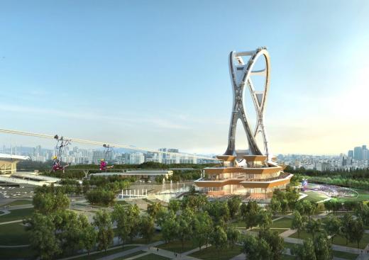 首尔市政府将在上岩和平公园建成全球首座"双轮"摩天轮