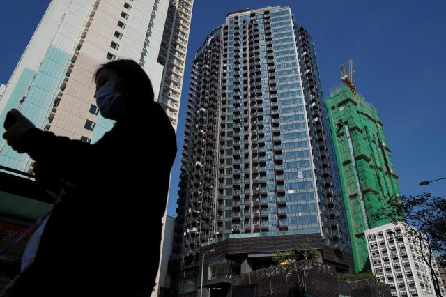 홍콩의 한 주택 개발 단지 로이터