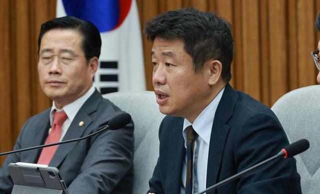 발언 중인 유의동 국민의힘 정책위의장 사진연합뉴스