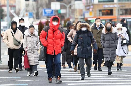 冷冷冷！韩国人终于向长款羽绒服低头