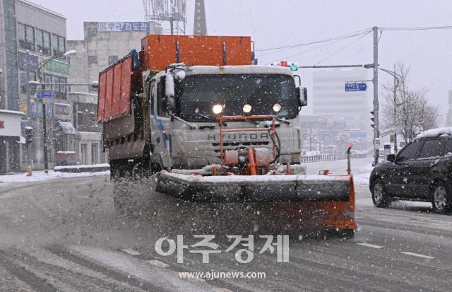 지난해 삼척시 제설사진사진삼첛시
