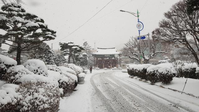 대설주의보 속 서산시청 앞은 설국

    서산연합뉴스 정윤덕 기자  대설주의보가 발효 중인 20일 아침 충남 서산시청 앞 공원 나무들에 10㎝가량 눈이 쌓여 설국 풍경을 자아내고 있다 20231220
    cobraynacokr2023-12-20 083856
저작권자 ⓒ 1980-2023 ㈜연합뉴스 무단 전재 재배포 금지저작권자 ⓒ 1980-2023 ㈜연합뉴스 무단 전재 재배포 금지