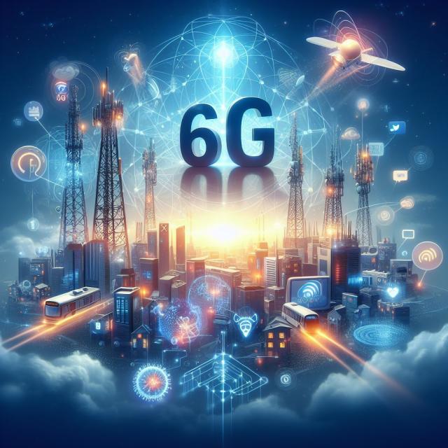 6G는 5G보다 전송 속도가 빠르고 지연 시간은 줄인 차세대 통신 기술이다 일러스트GPT DALL·E 3