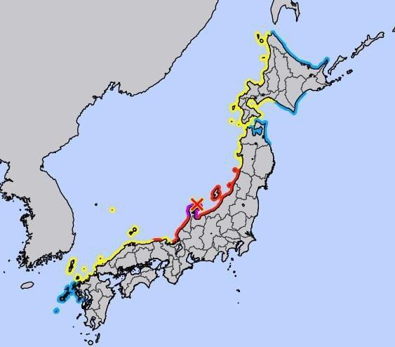 1일 오후 동해 연안에 위치한 일본 중부 이시카와현에서 규모 76의 지진이 발생했다 사진연합뉴스