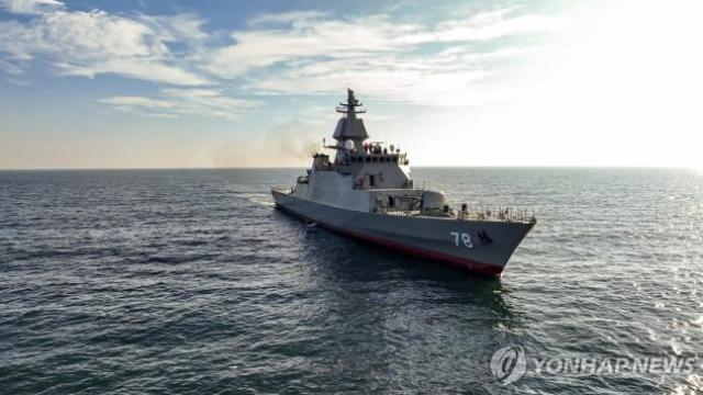 이란 해군 구축함 알보르즈호 사진AP 연합뉴스