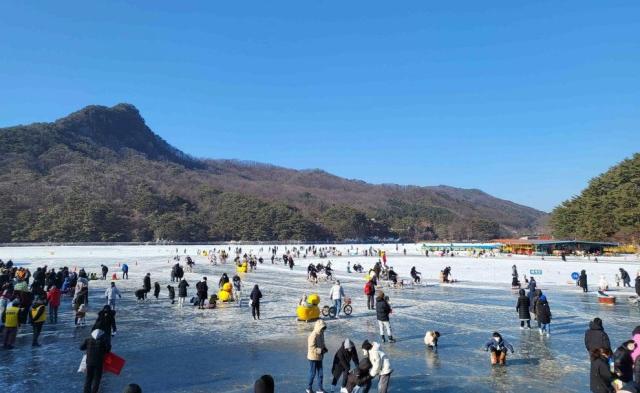 산정호수 썰매축제사진포천시