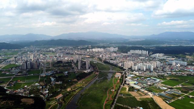 영천시가지 전경사진영천시