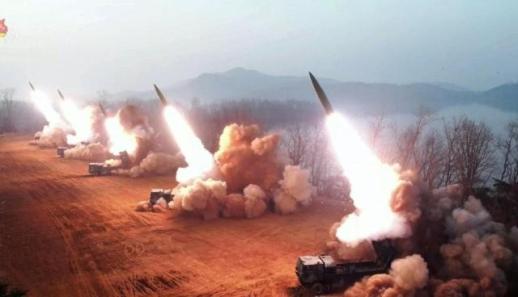 N. Korea fires some 200 artillery shots into West Sea