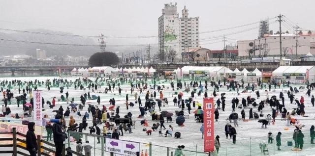 Quang cảnh lễ hội Hwacheon Sancheoneo vào năm 2023 ẢnhYonhap News