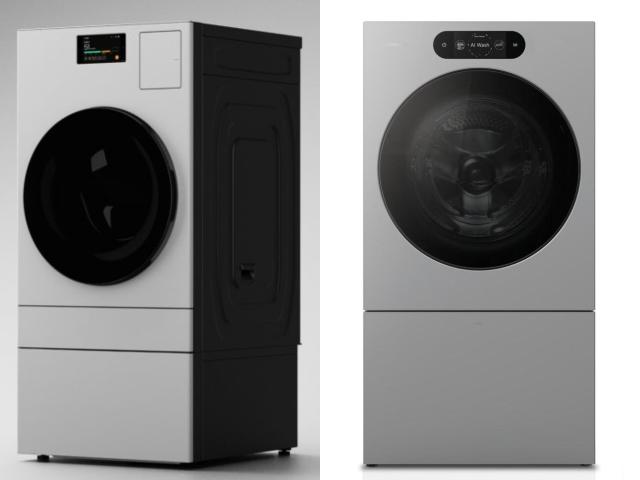 사진 왼쪽부터삼성전자의 세탁건조기 비스포크 AI 콤보 제품 이미지와 LG전자 LG 시그니처 세탁건조기 제품 이미지사진각 사