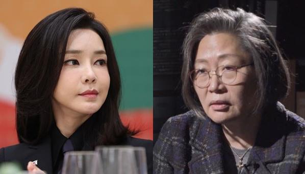 김건희 여사·이수정 경기대 교수 사진연합뉴스