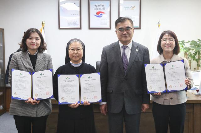 국공립어린이집 위수탁 협약 체결식 장면사진서천군