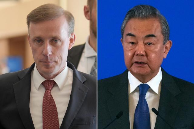 제이크 설리번 미 백악관 국가안보보좌관왼쪽과 왕이 중국 외교부장사진AP연합뉴스