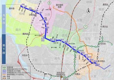 [NNA] 타이중MRT 블루라인 계획, 행정원 승인