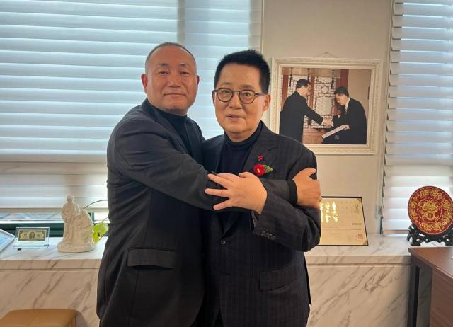 박지원 후보가 김원이 의원과 연대하기로 다짐했다 사진박지원 의원측