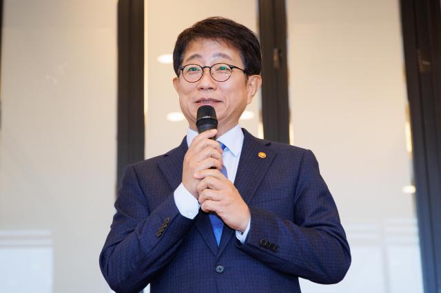 박상우 국토교통부 장관이 5일 열린 기자간담회에서 발언하고 있다 사진국토교통부