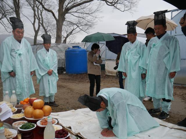 진안읍 은천마을의 거북제사진진안군