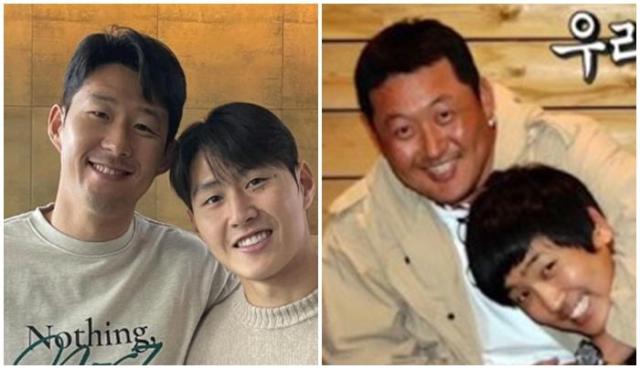 손흥민·이강인의 화해 사진과 심수창·조인성의 사진이 묘하게 닮았다 사진손흥민 SNS MBC 라디오스타 방송화면