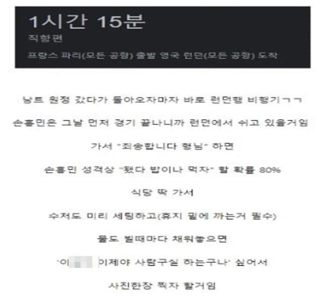 이강인과 손흥민의 런던 회동을 미리 예측한 성지글이 화제다 사진온라인 커뮤니티 갈무리
