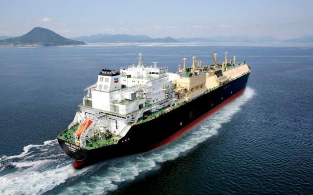 HD현대마린솔루션과 셰브론이 저탄소 선박으로 개조하기로 한 16만 입방미터급 LNG 운반선 아시아 에너지호 사진HD현대마린솔루션
