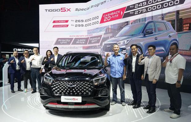 체리 세일즈 인도네시아는 소형 SUV ‘티고 5X’를 IIMS 기간 특별가격을 발표했다 사진체리 세일즈 인도네시아 제공