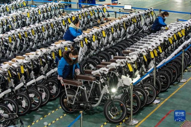 중국 전기자전거 사진신화통신