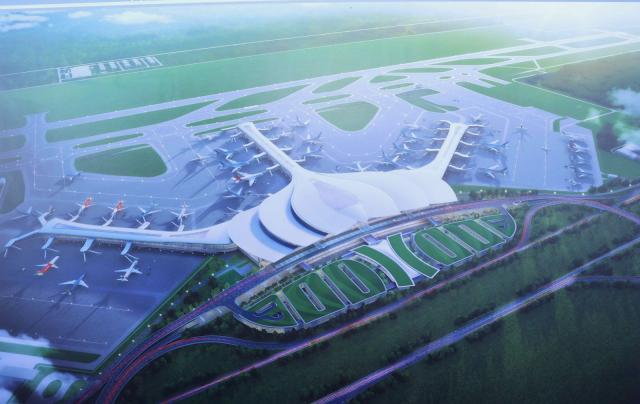 롱타인 국제공항 1단계 건설 조감도 사진베트남통신사