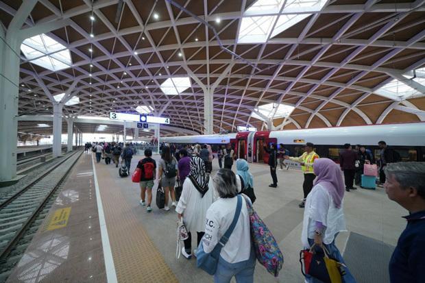 반둥고속철도 ‘우쉬whoosh’의 누계승객수는 200만명을 돌파했다 사진KCIC 제공