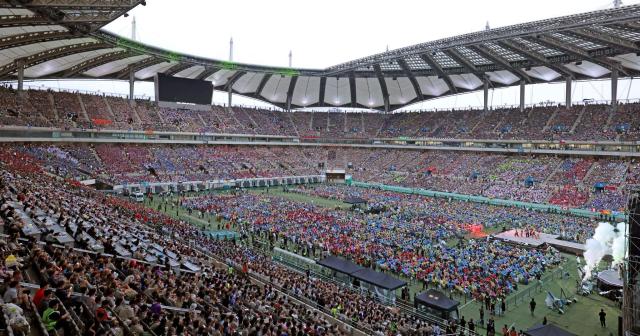 Buổi hòa nhạc K-Pop Super Live được tổ chức tại Sân vận động World Cup Seoul vào ngày 1182023 ẢnhBộ Văn hóa Thể thao và Du lịch