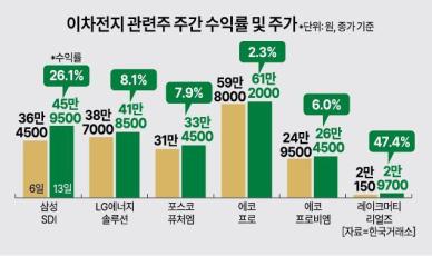 돌아온 이차전지… 핵심소재 리튬·니켈 가격 안정화