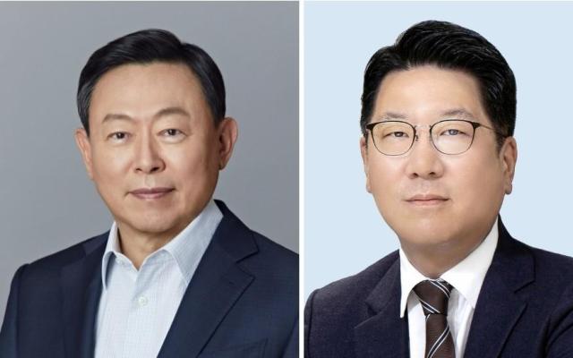 왼쪽부터 신동빈 롯데 회장 정지선 현대백화점그룹 회장 사진각 사