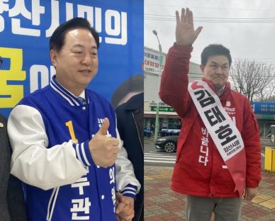 경남 양산을, 김태호 40.9% 김두관 47.2%…낙동강 벨트 오차내 접전 