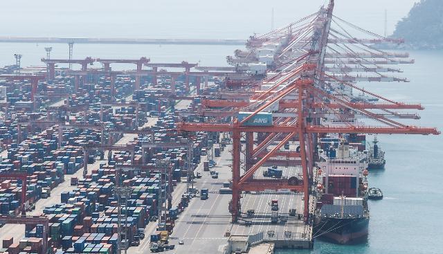 报告：全球贸易不及预期或影响韩国出口下行