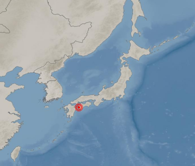 일본 시코쿠 서쪽 해협서 규모 6.6 지진...국내서도 흔들