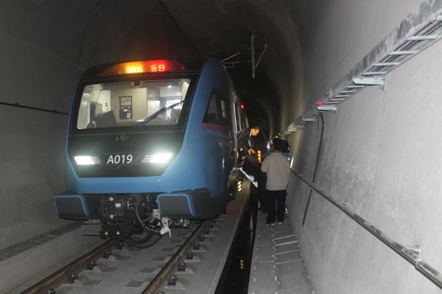 GTX-A 성남역 인근 터널에서 탈선 비상 대응 훈련하는 모습 연합뉴스